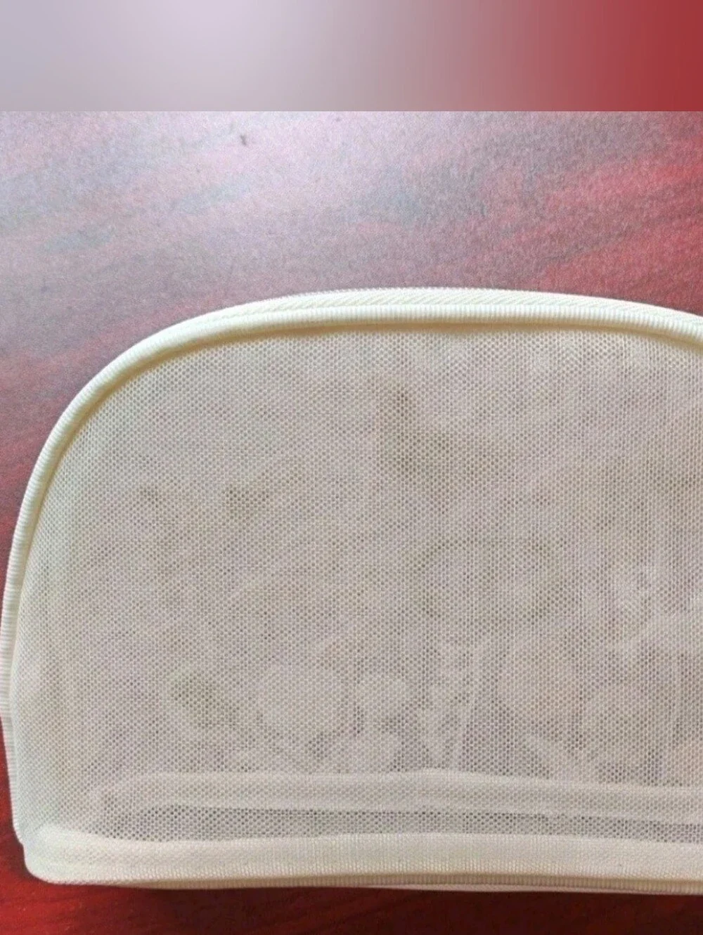 Dior Embroidered Butterfly Cosmetic Pouch - Cream & Gold and Gift Bag GWP